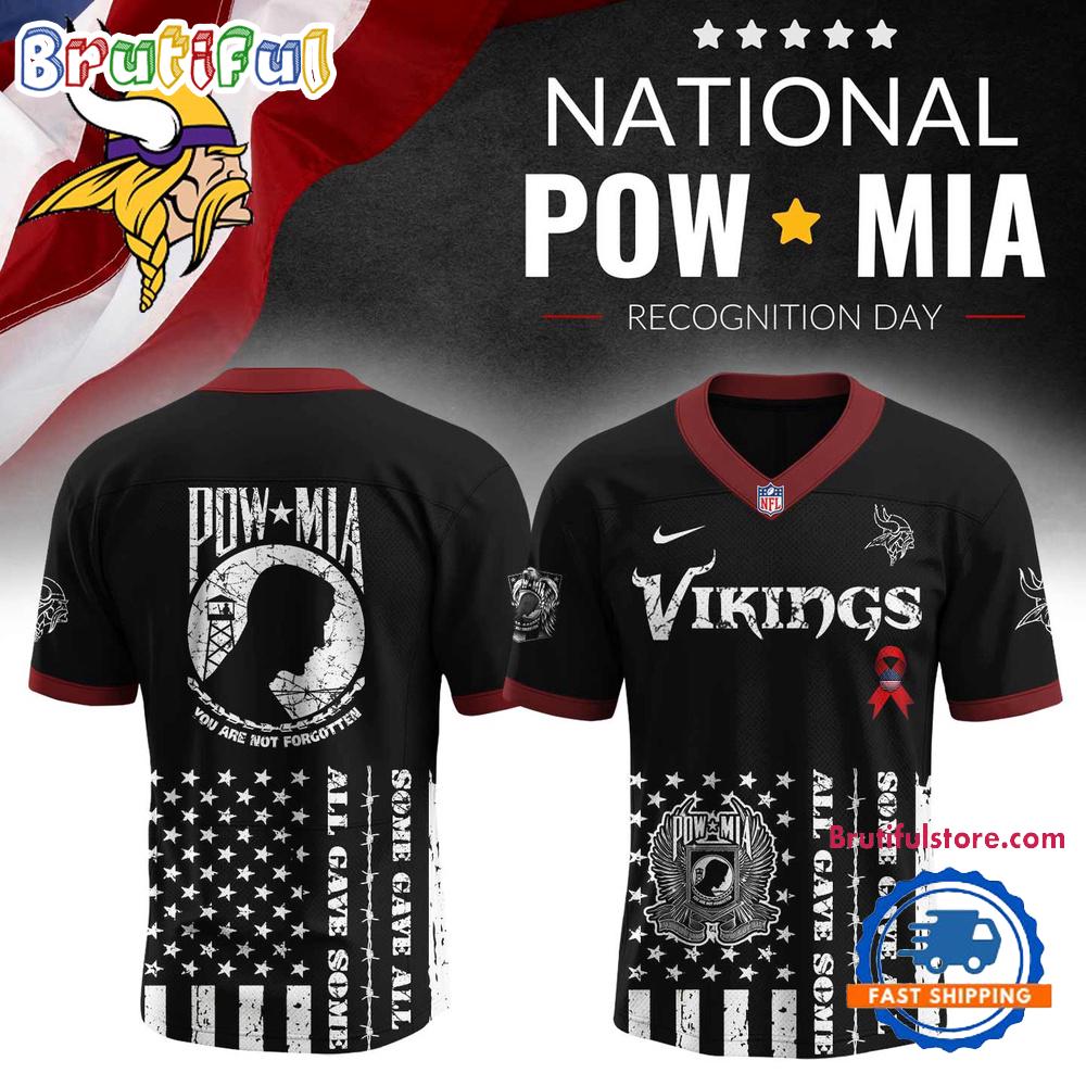 Minnesota Vikings NFL NATIONAL POW MIA Recognition Day 2025 Football Jersey