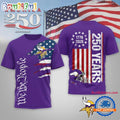 Minnesota Vikings NFL We The People USA 250th Anniversary All Over Print Shirt