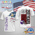 Minnesota Vikings NFL We The People USA 250th Anniversary White T Shirt