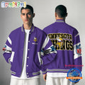 Minnesota Vikings Patriots National Football Conference Unisex Baseball Jacket