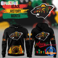 Minnesota Wild 2025 NHL Black History Month Night Hoodie Shirt