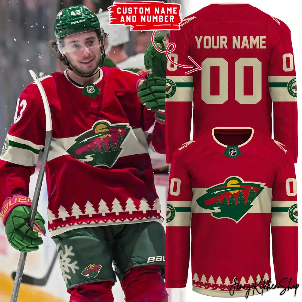 Minnesota Wild Christmas Hockey Jersey