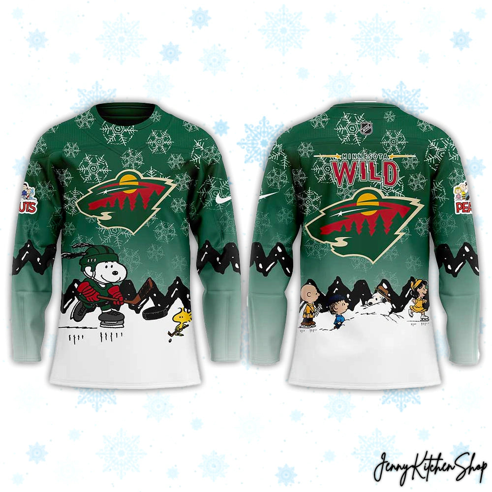 Minnesota Wild Peanuts Winter Hockey Jersey
