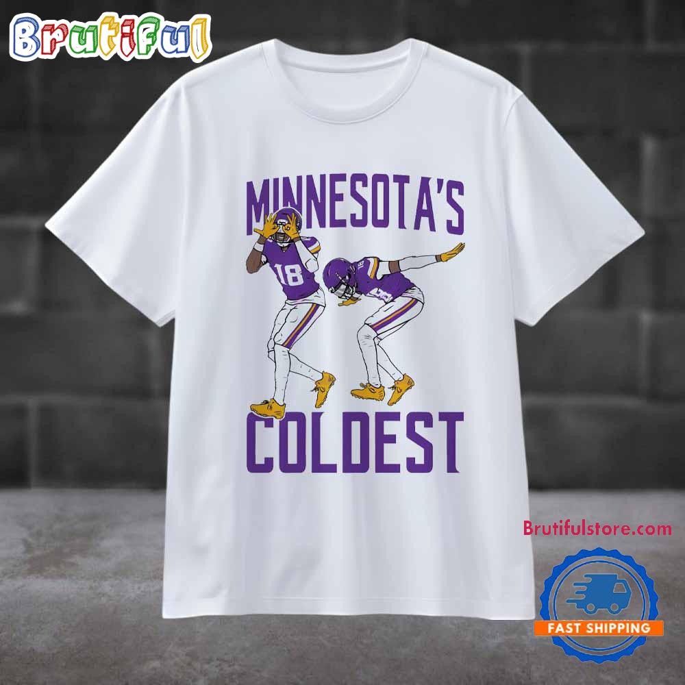 Minnesotas Coldest Justin Jefferson Minnesota Vikings T Shirt