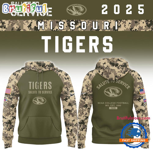 Missouri Tigers 2025 NCAA Salute To Service Limited New Hoodie