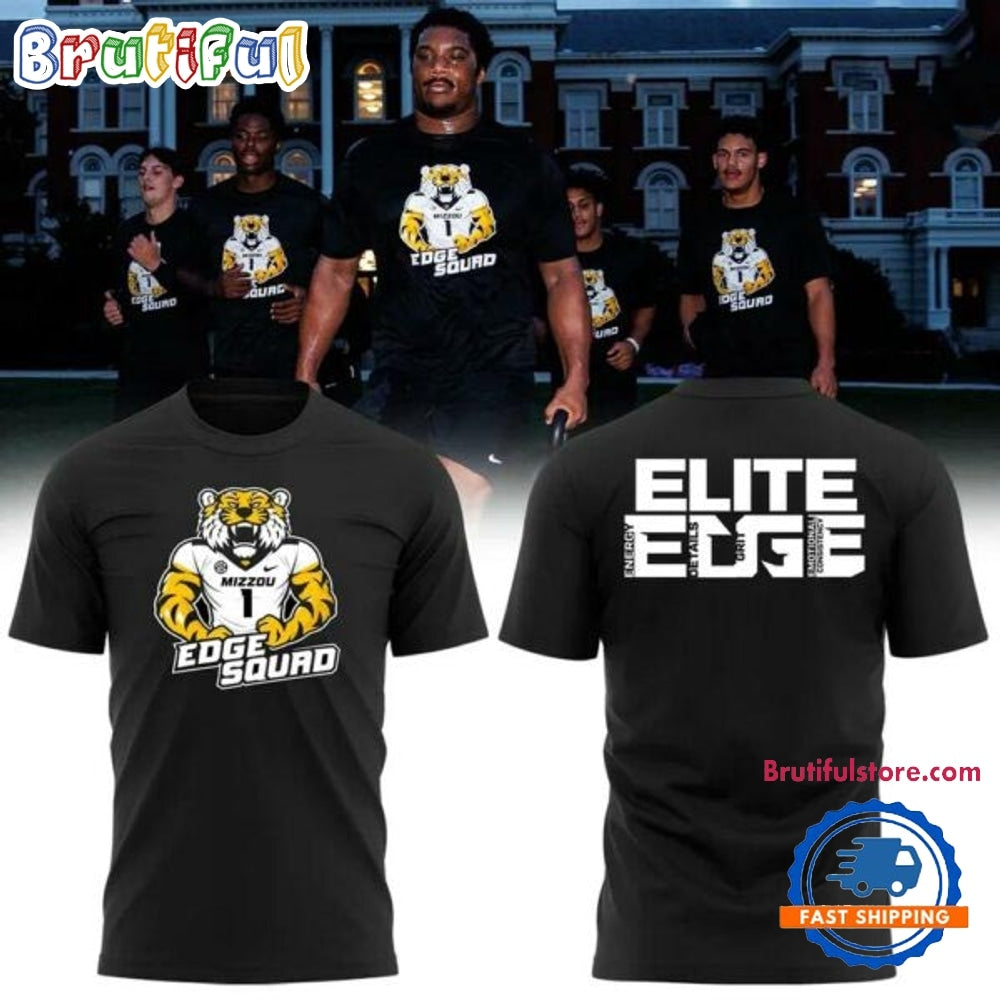 Missouri Tigers Edge Squad 2026 Black Hoodie T-Shirt