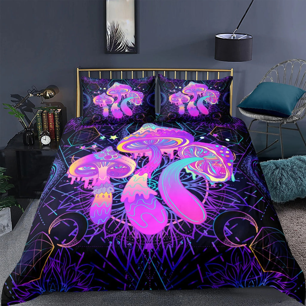 Hippie 4PCS Bedding Set - Vibrant Color Bedroom Comfort