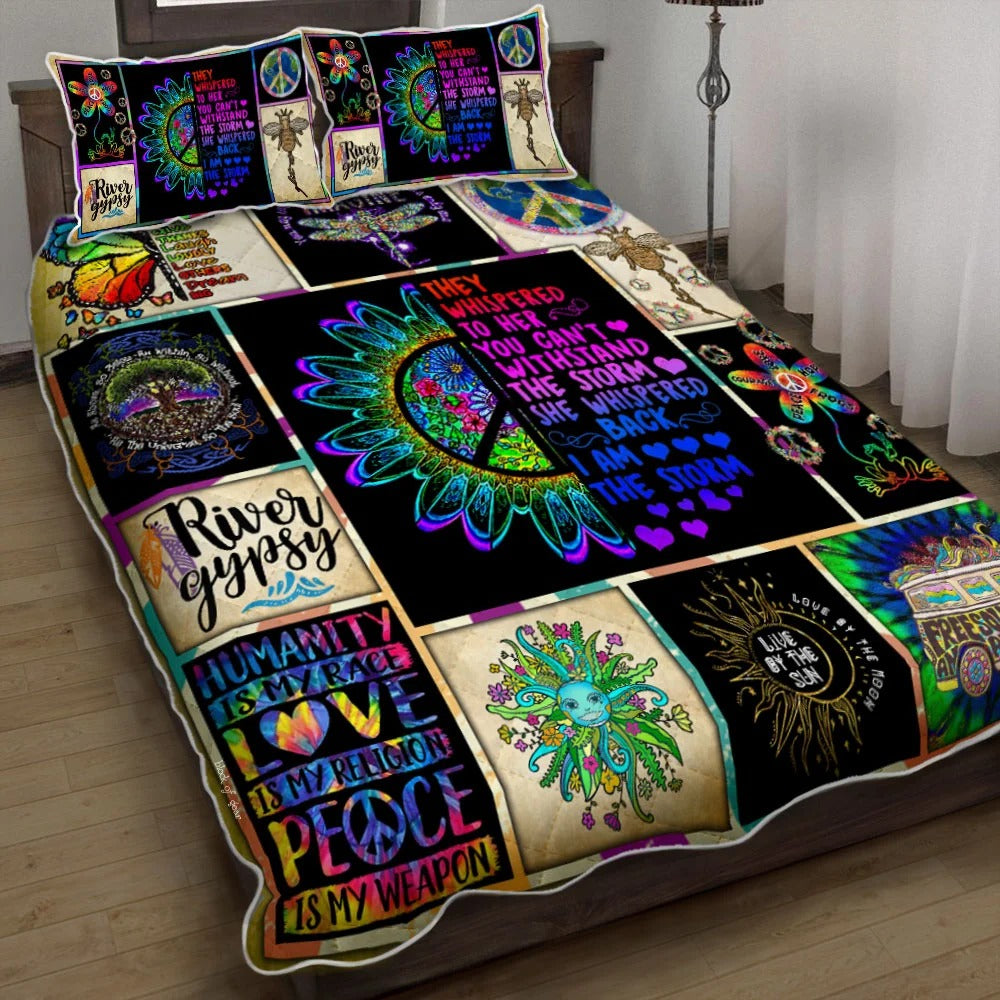 Hippie Quilt Bedding Set - Freedom Feel Bedroom Quilt