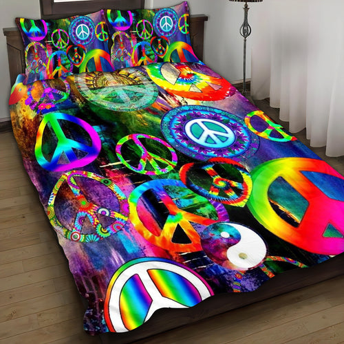 Hippie 4PCS Bedding Set - Free Spirit Color Home Style