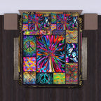 Hippie 4PCS Bedding Set - Free Flow Color Quilted Bedding