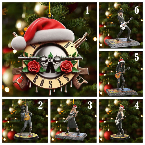 6PCS Guns N' Roses 2025 Custom Shape 2-Side Printed Acrylic Ornament – NGHIAVT5723