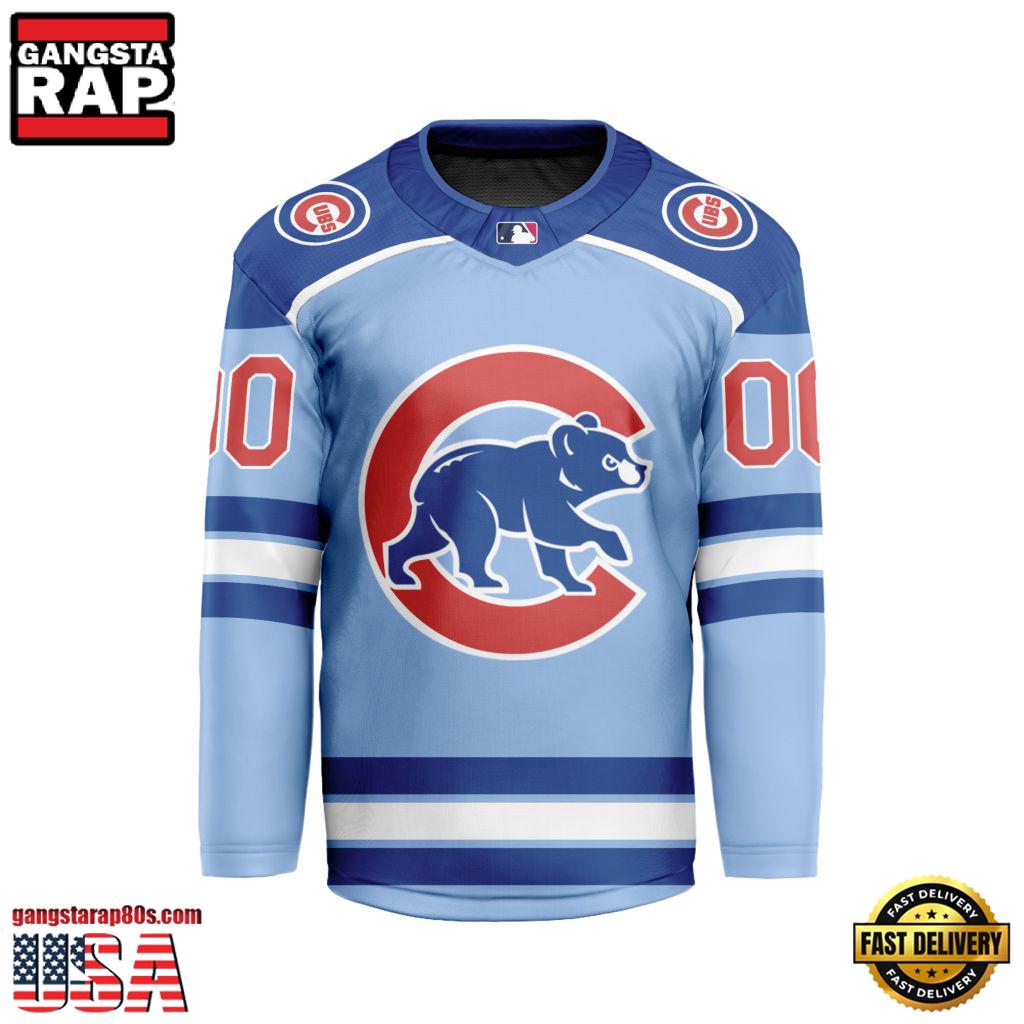 MLB Custom Chicago Cubs Special Hockey Jersey Shirt