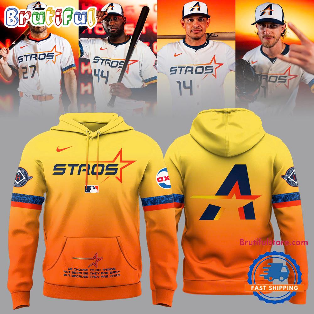 MLB Houston Astros 2025 City Connect The Next Frontier Hoodie T-Shirt