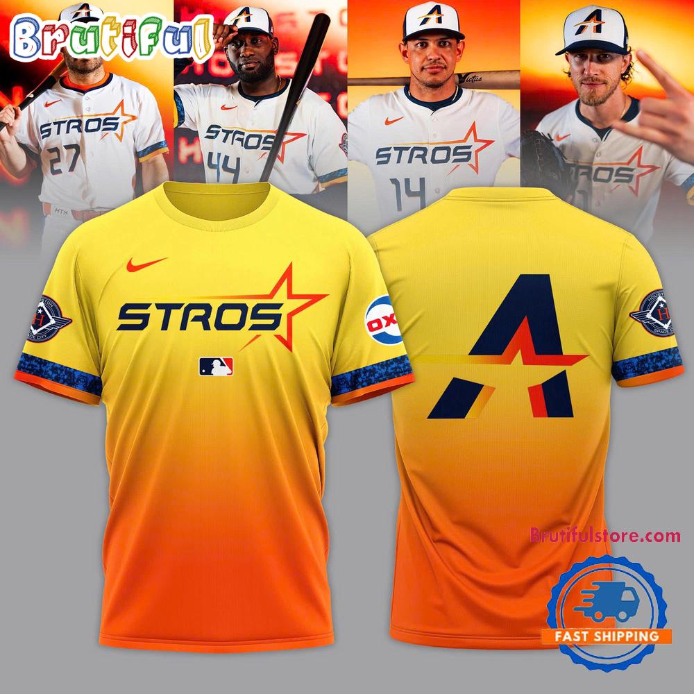 MLB Houston Astros 2025 City Connect The Next Frontier Hoodie T-Shirt