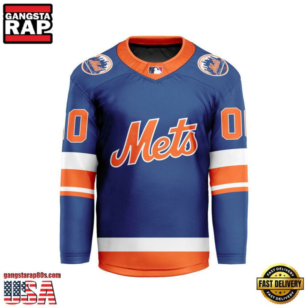 MLB Custom New York Mets Special Hockey Jersey Shirt