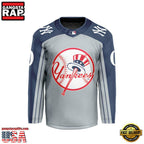 MLB Custom New York Yankees Special Hockey Jersey Shirt