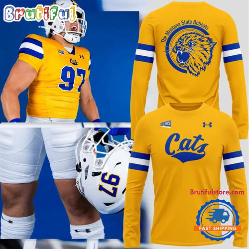 Montana State Bobcats 2025 Football Gold Rush Long Sleeve Shirt