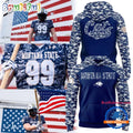 Montana State Bobcats Football Camo 2025 Salute to Service Limited Hoodie Shirt