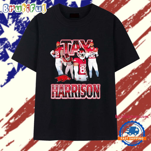 Monte Harrison Arkansas Razorbacks Player Collage T Shirt