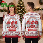 Montreal Canadiens Christmas Gnome Trio Ugly Christmas Sweater