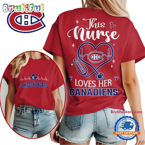 Montreal Canadiens NHL Nurse Appreciation Month Unisex All Over Print T Shirt