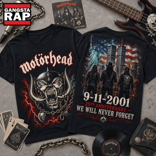 Motörhead 911 Memorial 25th Anniversary 3D Shirt Hoodie T-Shirt