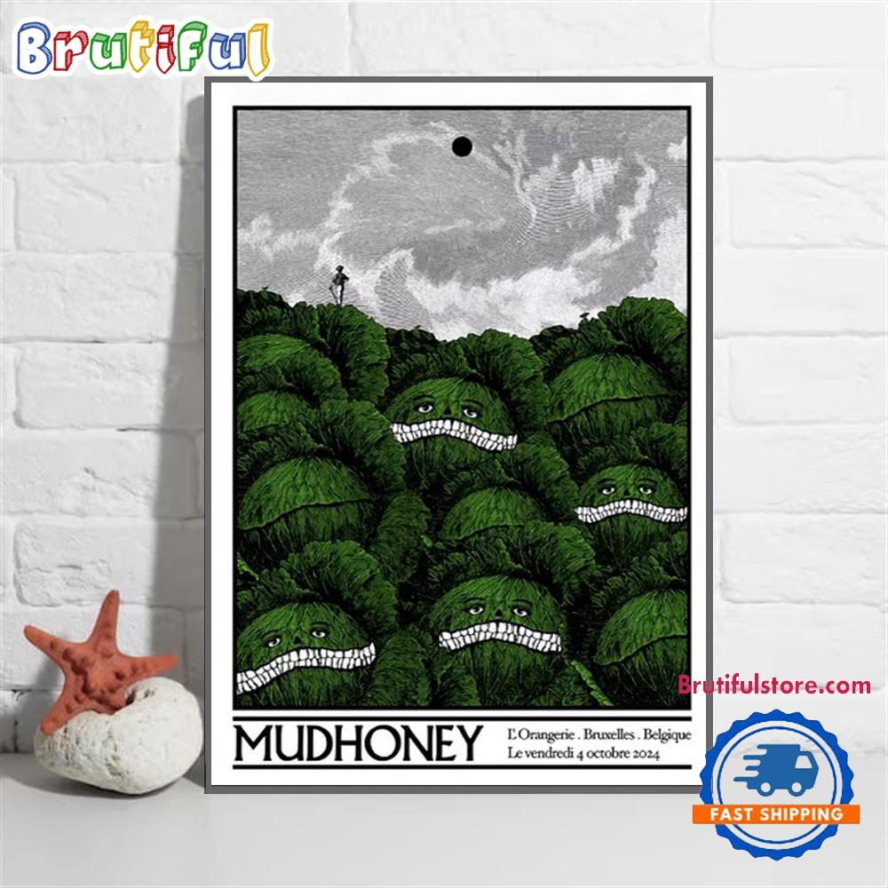 Mudhoney Oct 4 2024 At Le Botanique Bruxelles Band Event Poster Canvas Art