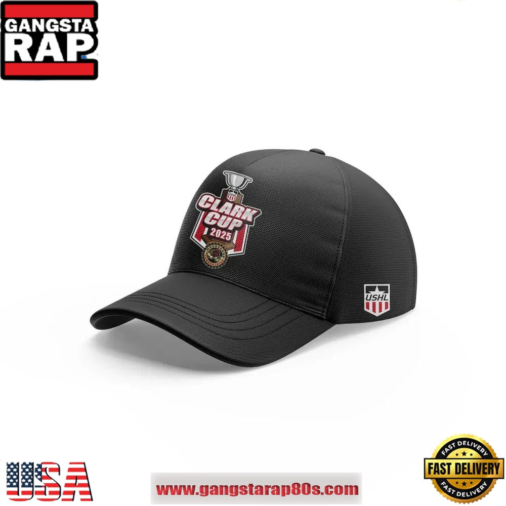 Muskegon Lumberjacks 2025 USHL Clark Cup Champions Classic Cap Hats