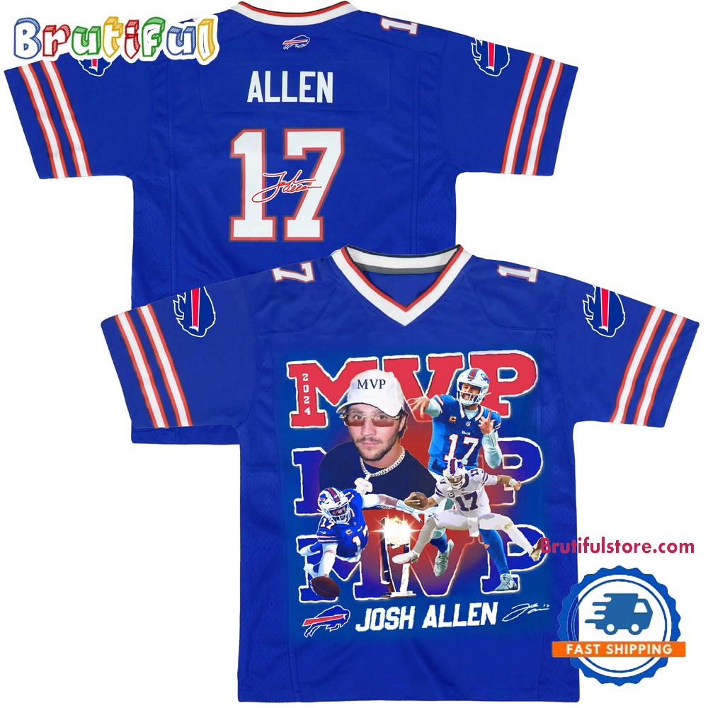 MVP Josh Allen Buffalo Bills 2025 Football Jersey