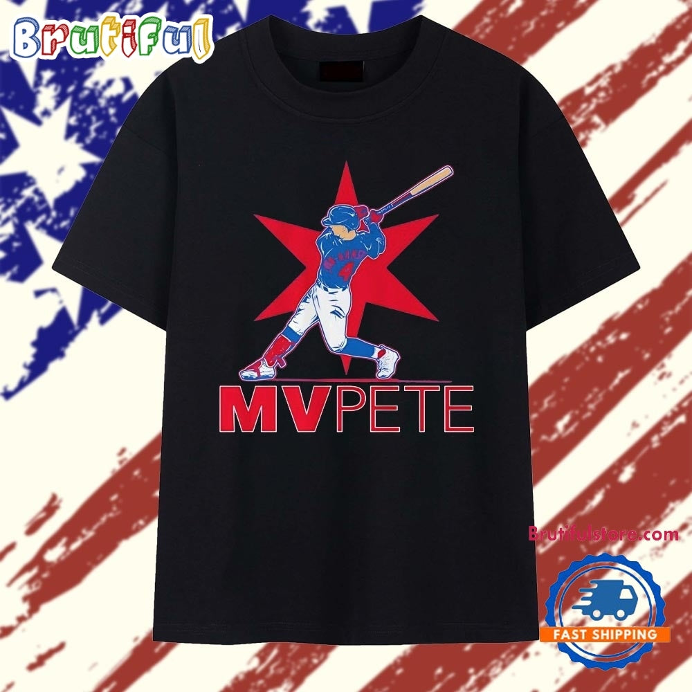 MVPete Pete Crow Armstrong Chicago Cubs baseball slugger swing T Shirt