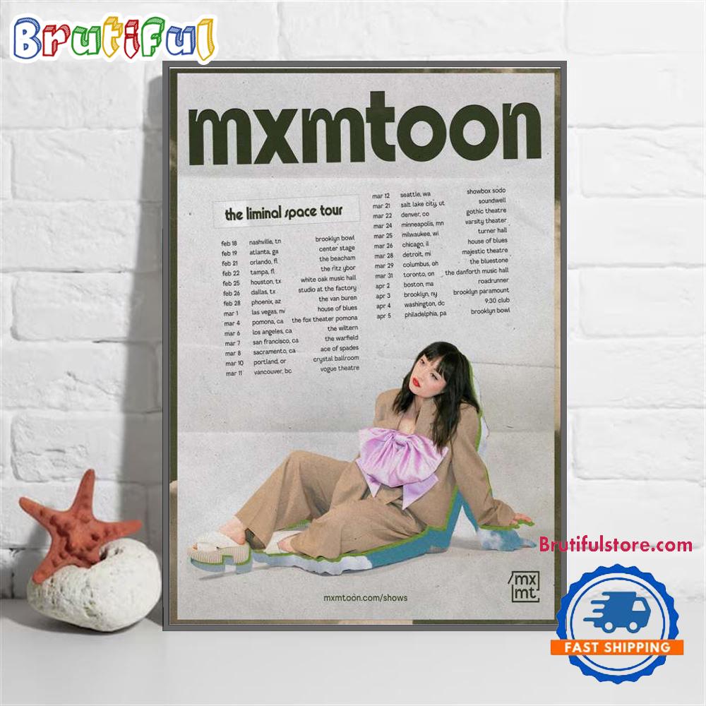 Mxmtoon The Liminal Space Tour 2025 Poster Canvas Art