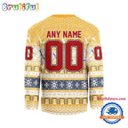 Nashville Predators 2025 NHL Christmas Personalized Hockey Jersey Design