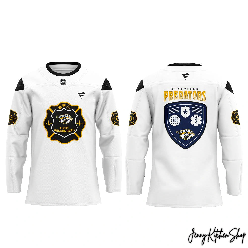 Nashville Predators 2026 First Responders Night Hockey Hockey Jersey