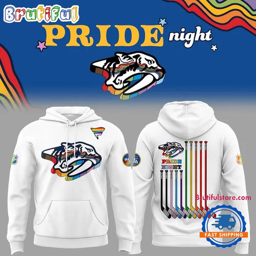 Nashville Predators Pride Night 2026 Limited Edition Hoodie T-Shirt