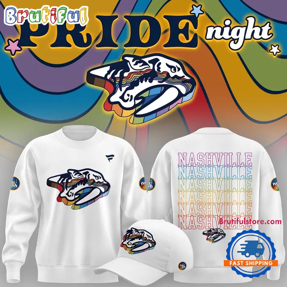 Nashville Predators Pride Night 2026 Limited Edition Hoodie T-Shirt