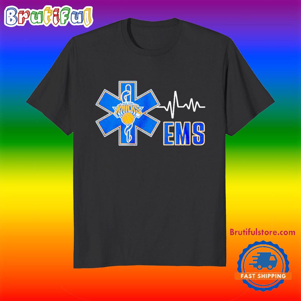 National Ems New York Knicks Heart Beat T Shirt