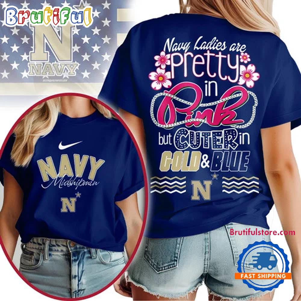 Navy Midshipmen 2026 NCAA Team Color Pride Unisex 3D Shirt