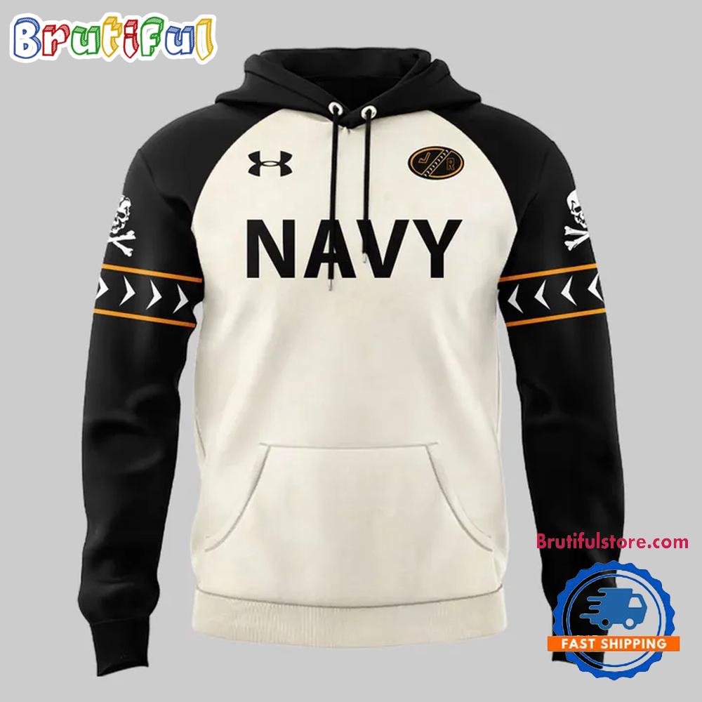Navy Midshipmen Fear The Bones Baseball Hoodie