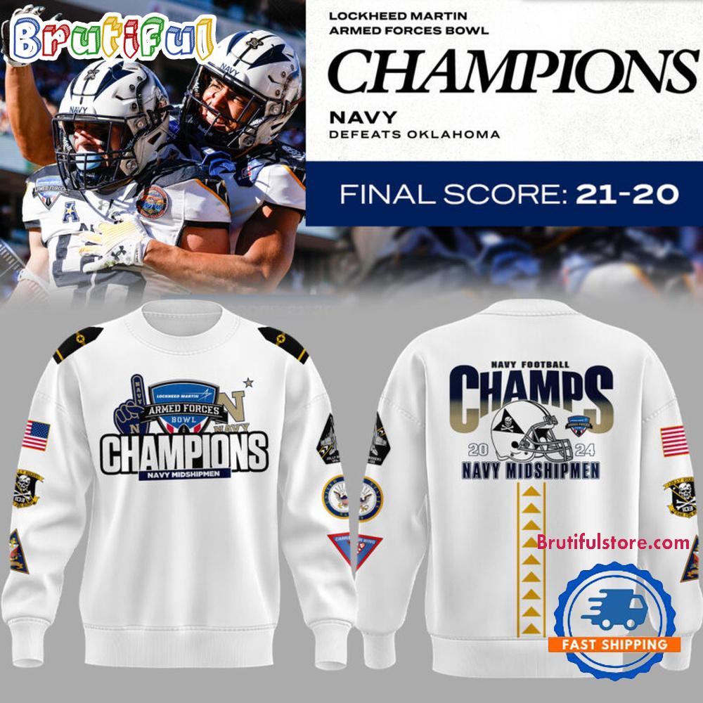 Navy Midshipmen Special Armed Forces Bowl Hoodie T-Shirt