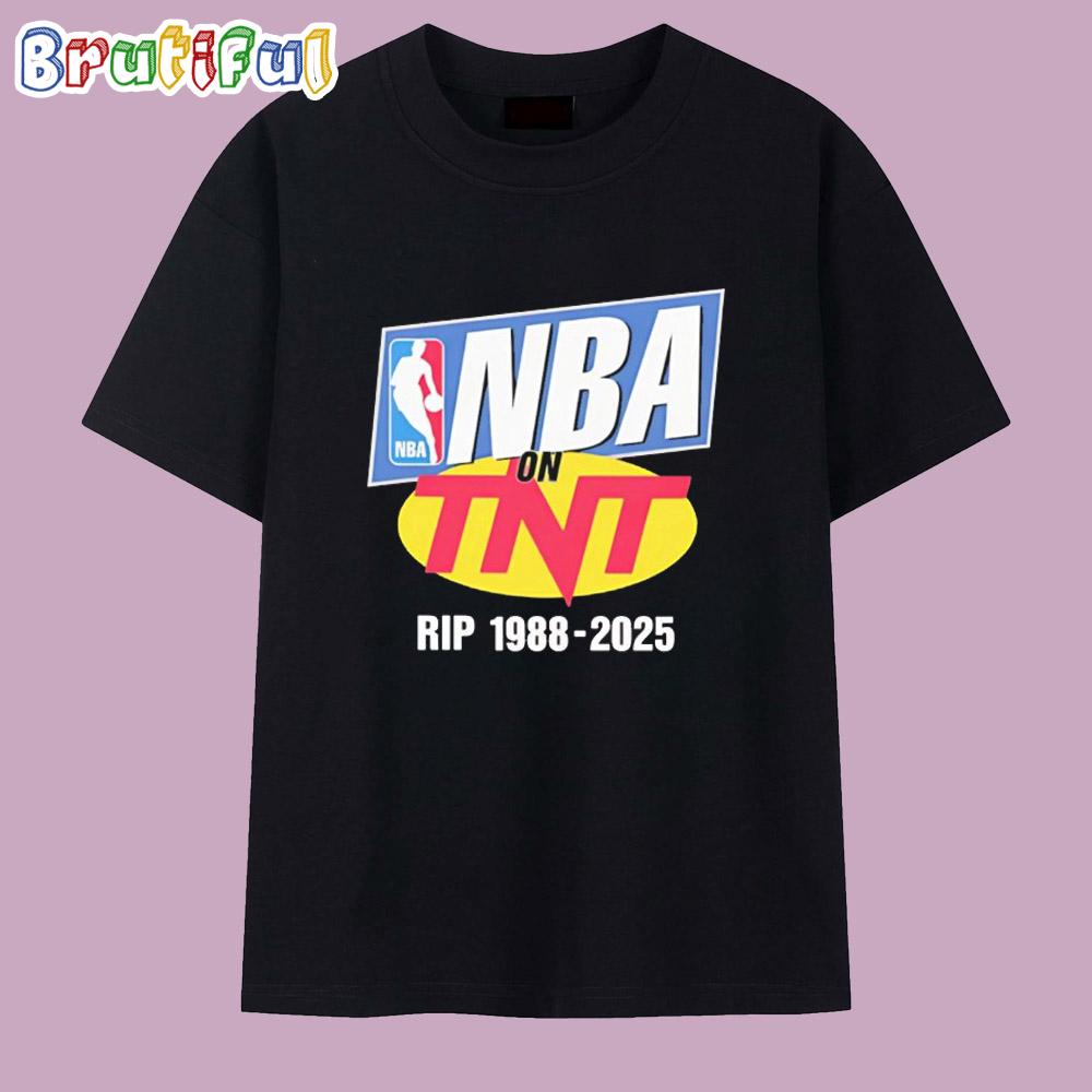 NBA Basketball On TNT Rip 1988 2025 Logo T Shirt