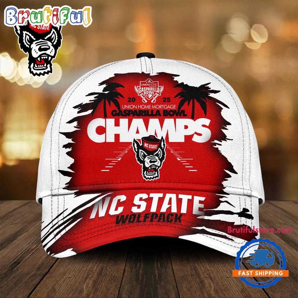 NC State Wolfpack NCAA Union Home Mortgage Gasparilla Bowl Champions 2025 Classic Cap