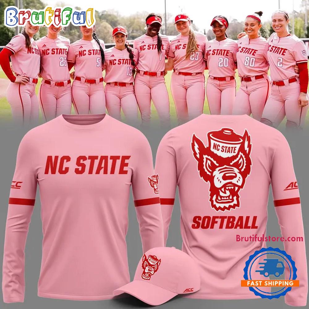 Nc State Wolfpack Softball Pink Limited Edition 2026 Long Sleeve Shirt