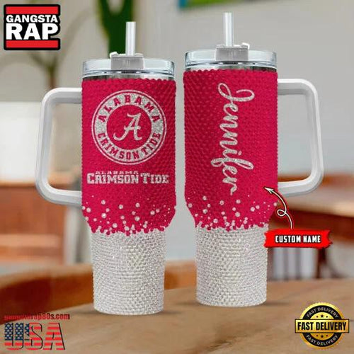 NCAA Alabama Crimson Tide Custom Name Stanley Diamond Tumbler 40oz
