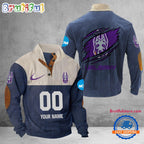 NCAA Albany Great Danes Sport Team Custom Name And Number Buttoned Collar Sweatshirt
