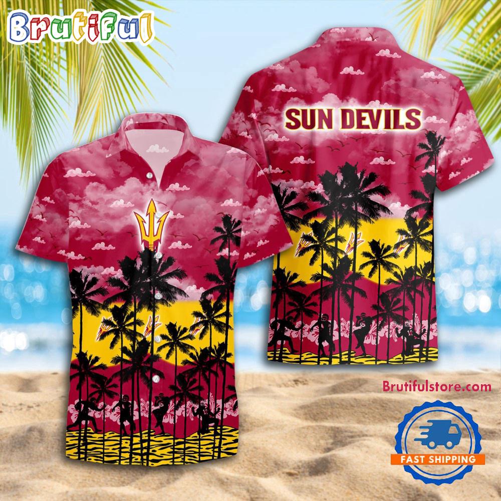 NCAA Arizona State Sun Devils Palm Tree Hawaiian Shirt