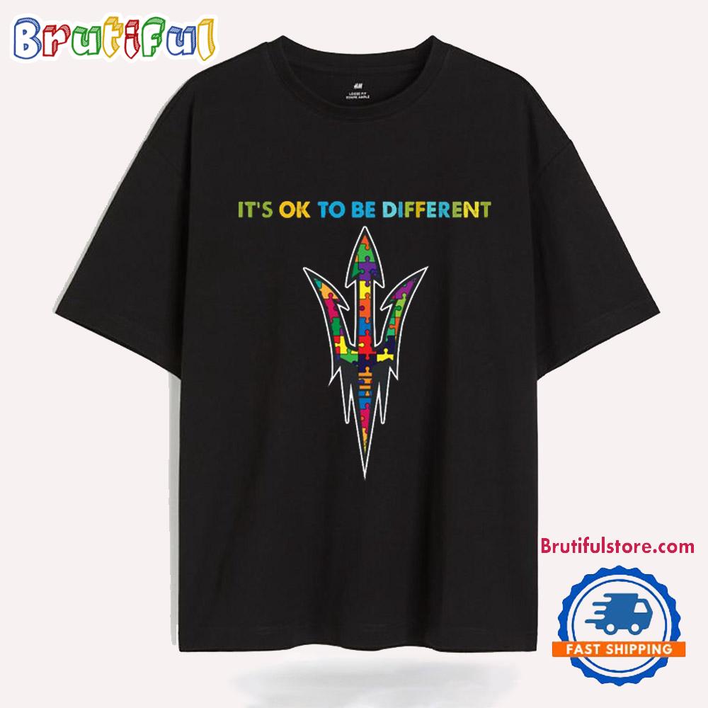 NCAA Arizona State Sun Devils Special Autism Awareness It’s Ok To Be Different T-Shirt