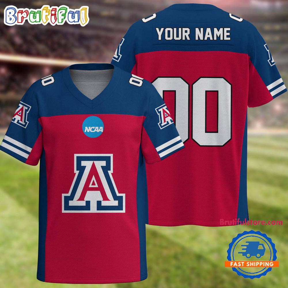 NCAA Arizona Wildcats Sport Team New Season Personalized Football Jersey