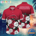 NCAA Arkansas Razorbacks Flower Tropical Summer Beach Hawaiian Shirt