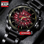 NCAA Arkansas Razorbacks Football Team Logo Design Black Watch