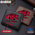 NCAA Arkansas State Red Wolves Sporty Custom Men’s Leather Wallet